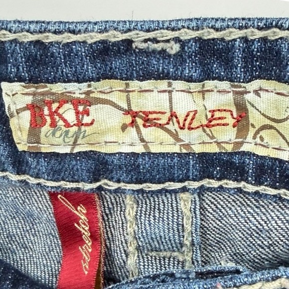 BKE Tenley Bootcut Jeans Womens 27x33.5 Low Rise Thick Stitch Dark Wash Cowgirl - Picture 6 of 7